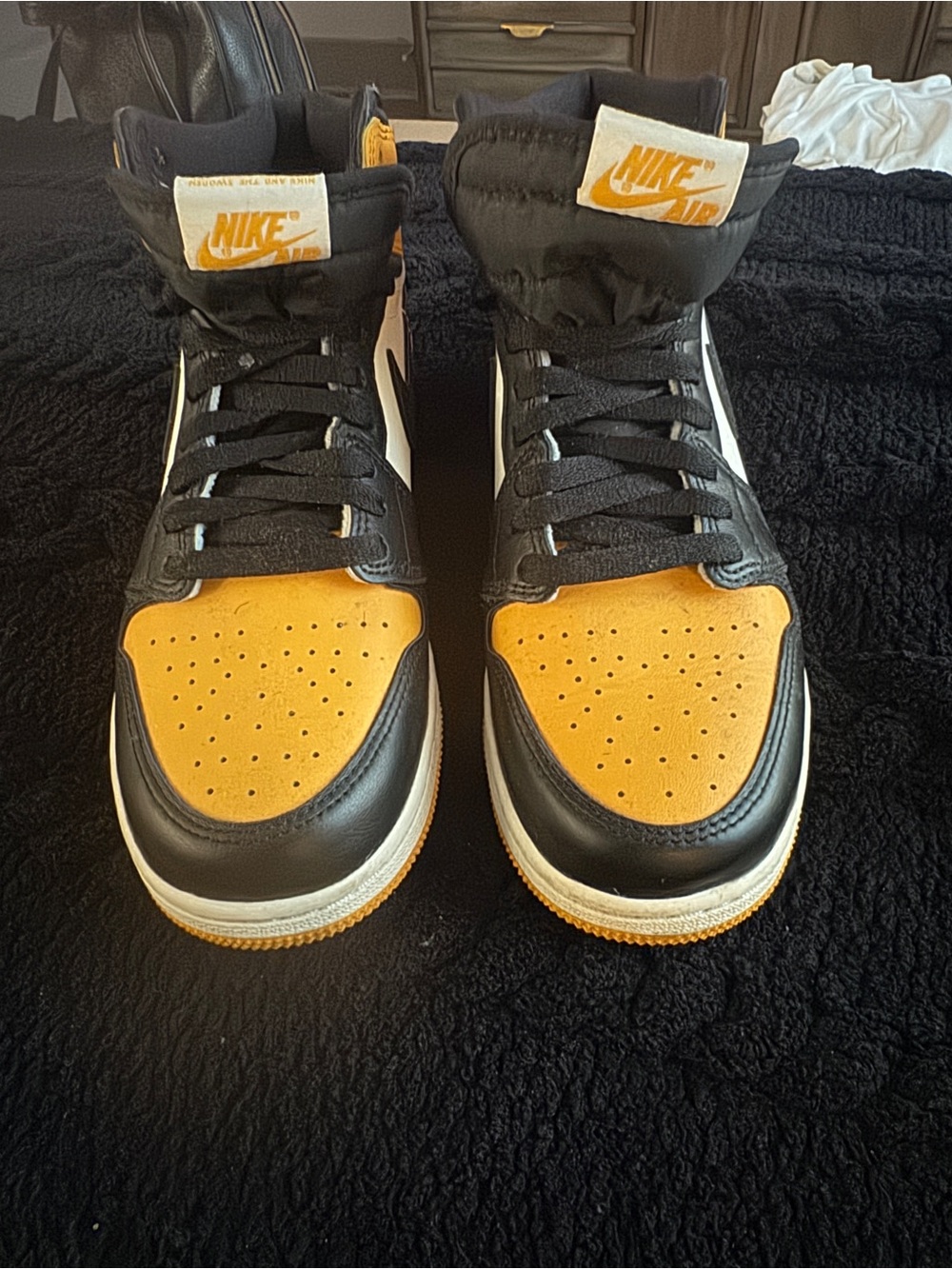 Nike High Top Sneakers - Black & Orange